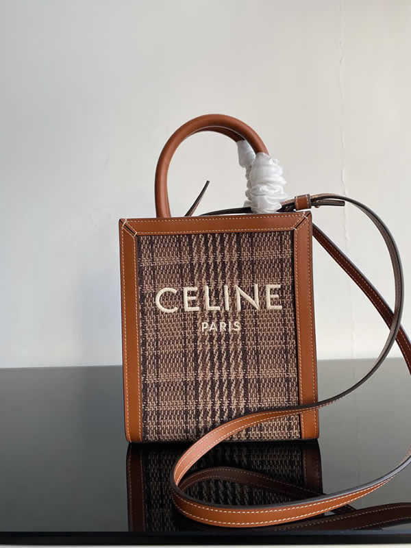 Knock Off New Celine Cabas Triomphe Brown Hand Messenger Bag